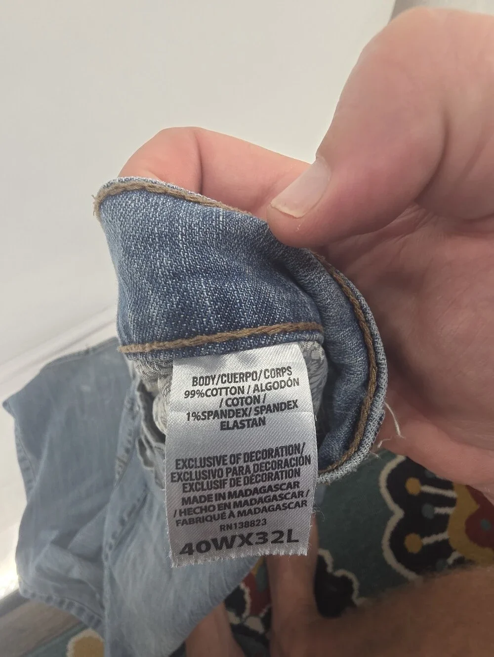 Cody James Jeans Mens 40x32 Blue Straight  Cowboy Rodeo Workwear 5 Pocket Logo